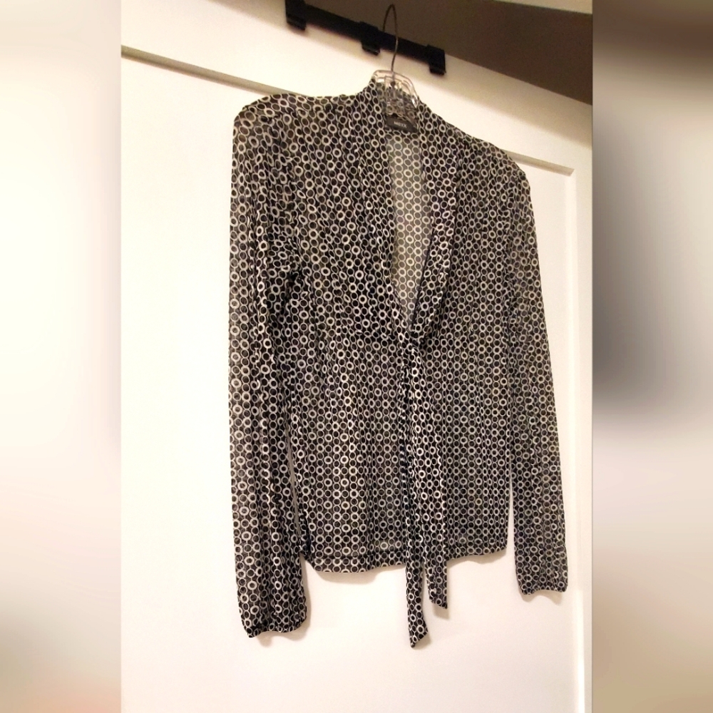Mexx Black and White Patterned Blouse